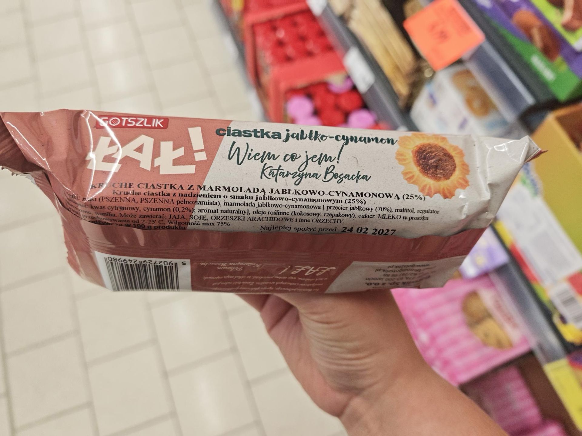 Kruche ciasteczka "Wiem co jem" - skład wersji jabłko-cynamon