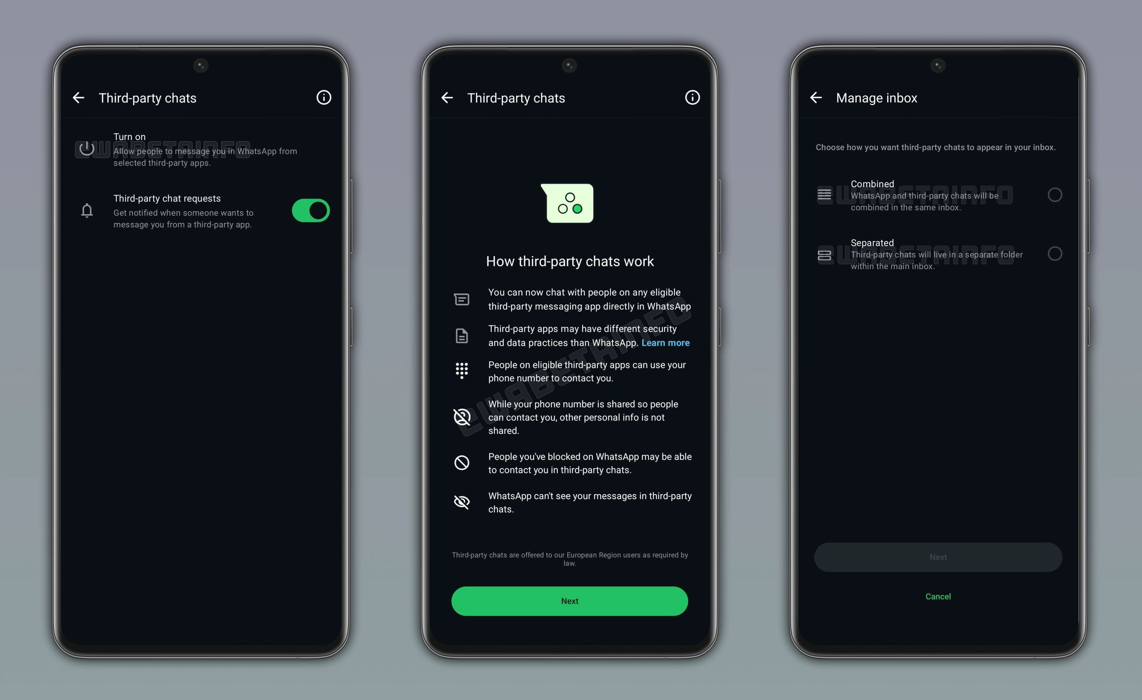 WhatsApp z obsługą zewnętrznych komunikatorów