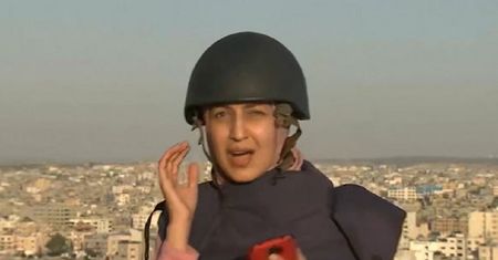 Nagranie ze Strefy Gazy. Bomba uderzyła podczas wejścia na żywo