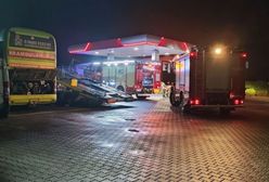 Pożar przy DK17. Zapalił się ukraiński autobus-ambulans