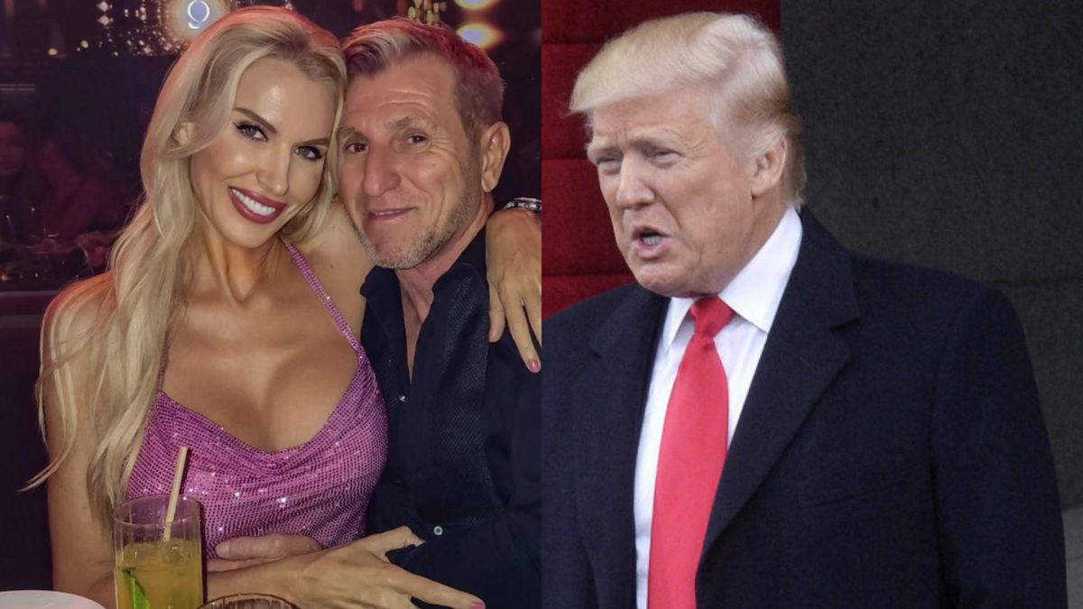 Aneta Glam z partnerem i Donald Trump