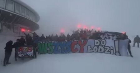 Skandal na śnieżce. Kibice dali popis