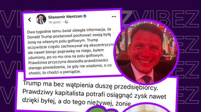 Mentzen chwali Donalda Trumpa za "optymalizację" podatków na zmarłej żonie