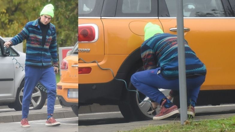 Nikodem Rozbicki pompuje koło Julii Wieniawie