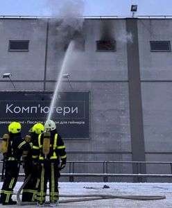 Pożar centrum handlowego w Kijowie. Ewakuowano ludzi