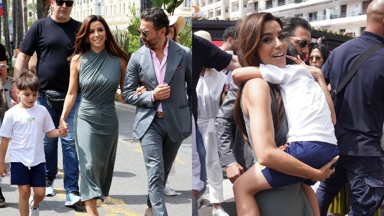 Eva Longoria z mężem i synem