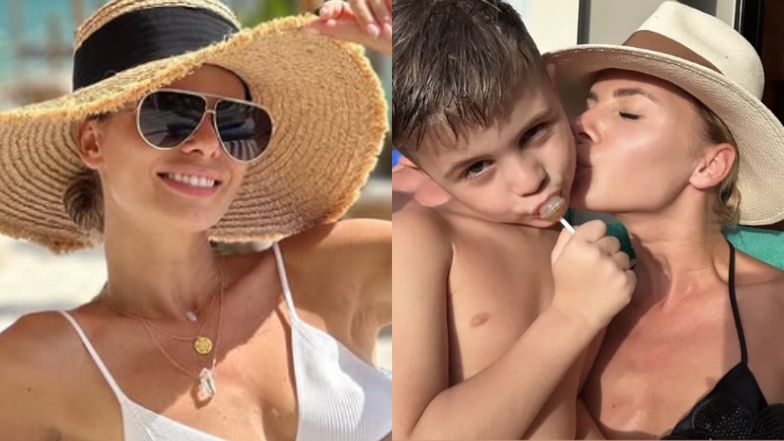 Izabela Janachowska chwali się formą w bikini