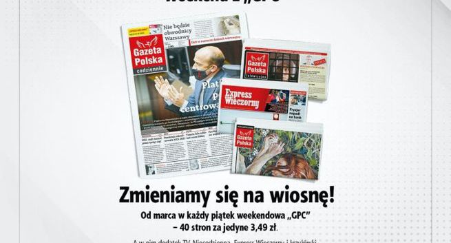 „Gazeta Polska Codziennie” bez sobotniego wydania. W piątek - magazyn, dodatek TV i krzyżówki