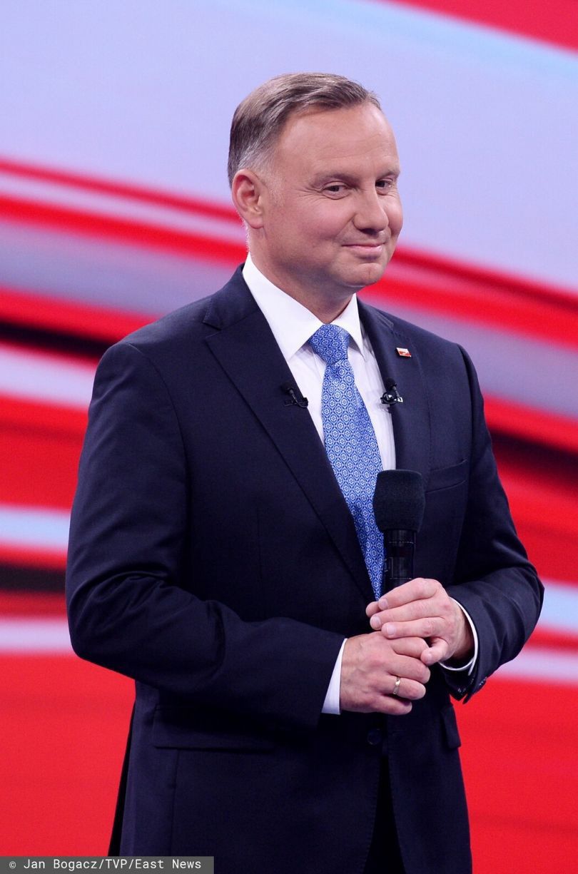 Andrzej Duda podczas debaty w Lesznie