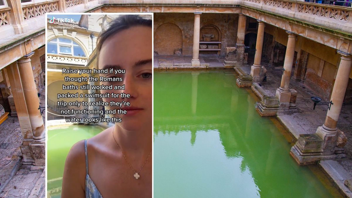 Amerykanka nie spodziewała się, że nie można się kąpać w rzymskich łaźniach