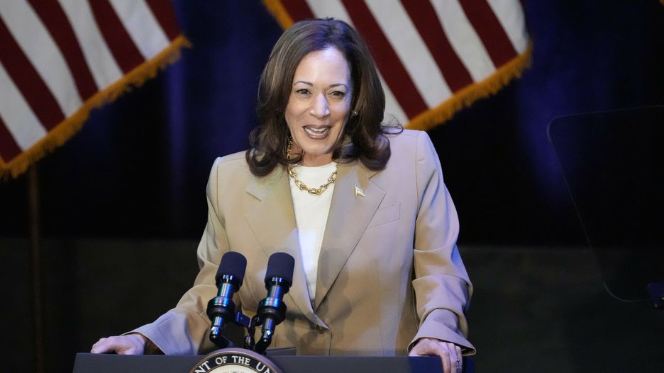 Kampania prezydencka Kamali Harris
Vice President Kamala Harris delivers remarks at a campaign event in Pittsfield, Mass., Saturday, July 27, 2024. (AP Photo/Stephanie Scarbrough)
Stephanie Scarbrough