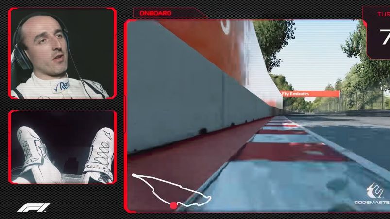 Robert Kubica na symulatorze toru Circuit Gilles Villeneuve