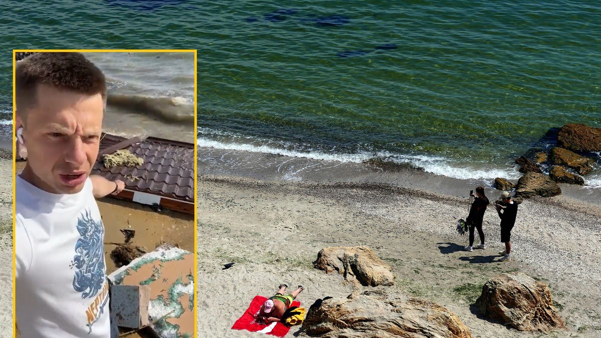 Morze wurzuca fragmenty domów