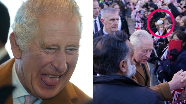 Król Karol III znów obrzucany jajami