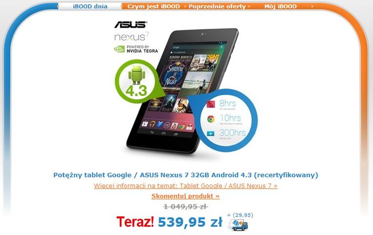 Nexus 7 za 540 zł, specyfikacja HTC M8 i LG G Pro 2 5