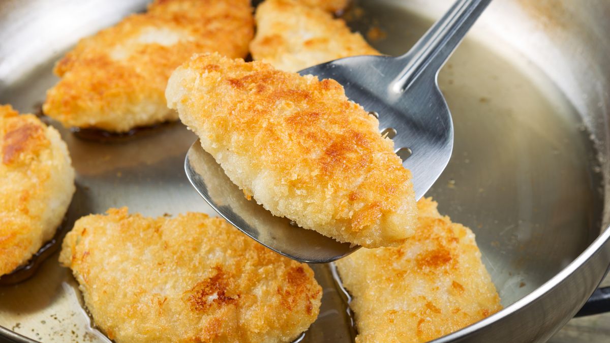 Horizontal photo of golden breaded coated fish being fried in stainless steel frying pan with focus on single piece with spatula underneath
Tom Baker
Fish, bread coated fish, bread coated, food, eat, cooking, frying, organic, meal, fillet, healthy, diet, protein, cod, cod fish, nobody, fried, seafood, portion, delicious, background, fillet, frying pan, pan, stainless steel, fresh, stainless steel pan, kitchen, ingredients, prepare, objects, dinner, tasty, golden, crisp, deep fried, white fish, horizontal, fish, bread coated fish, bread coated, food, eat, cooking, frying, organic, meal, fillet, healthy, diet, protein, cod, cod fish, nobody, fried, seafood, portion, delicious, background, frying pan, pan, stainless steel, fresh, stainless steel pan, kitchen, ingredients, prepare, objects, dinner, tasty, golden, crisp, deep fried, white fish, horizontal