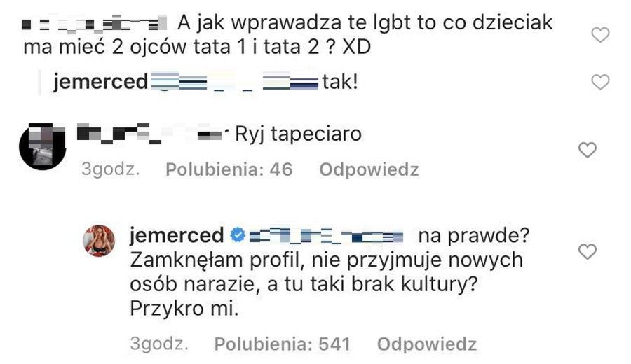 Jessica Mercedes broni środowisk LGBT