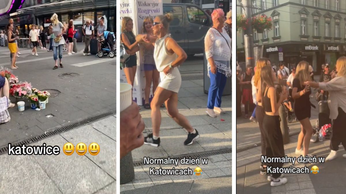 Potańcówki przed Galerią Katowicką