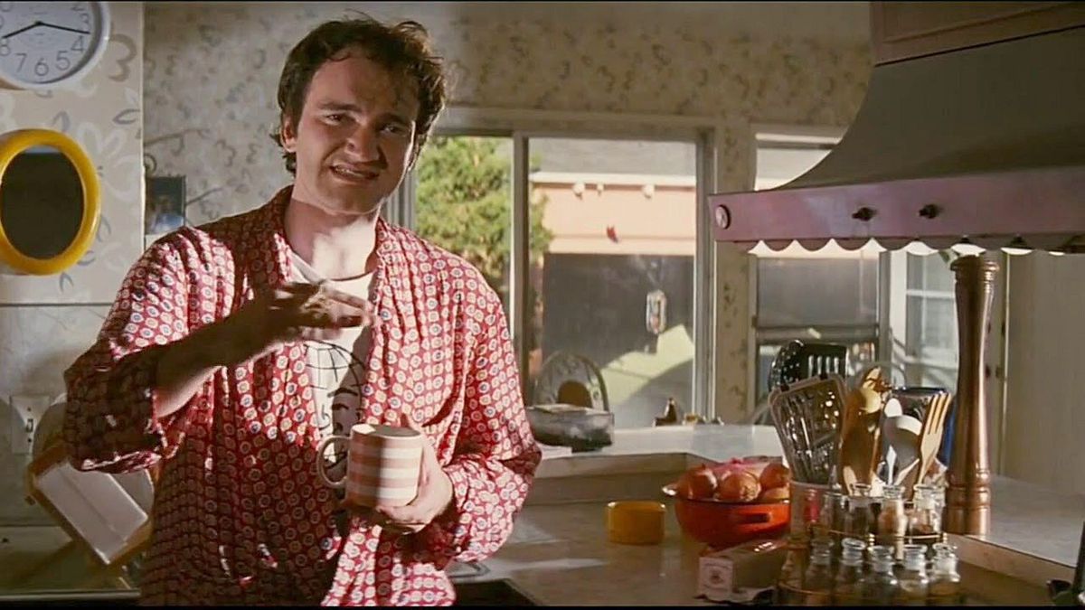 Quentin Tarantino w filmie "Pulp Fiction"