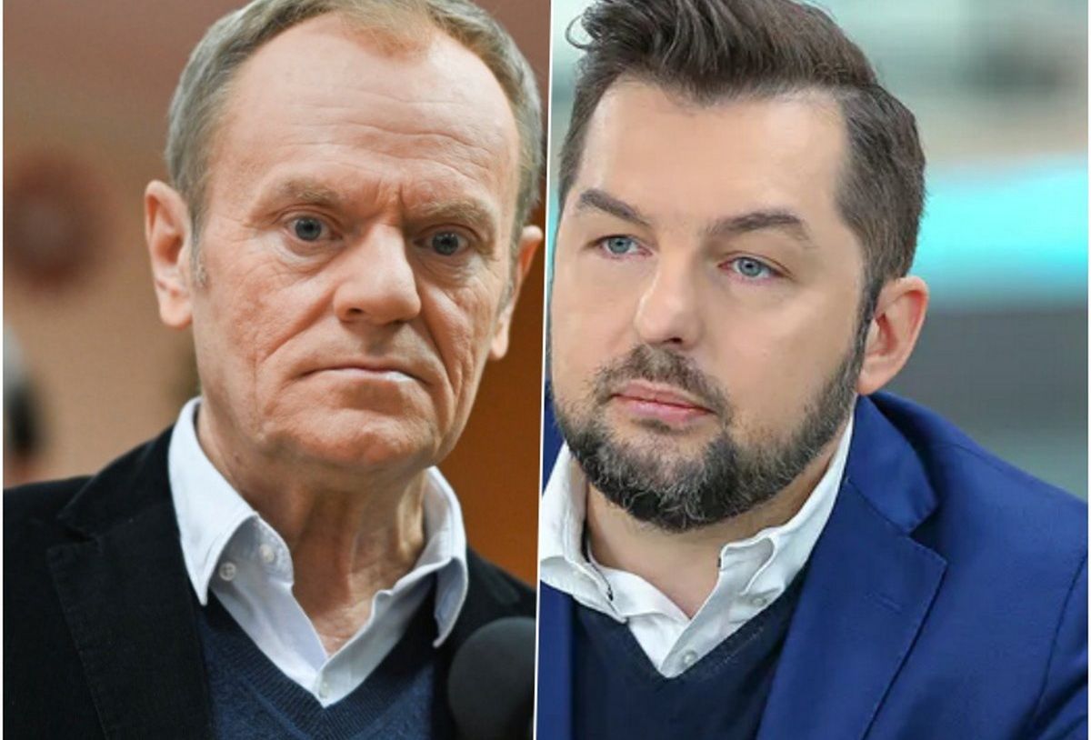 Specjalizujący się w ekonomii Paweł Blajer tłumaczył widzom narrację TVP dotyczącą Donalda Tuska