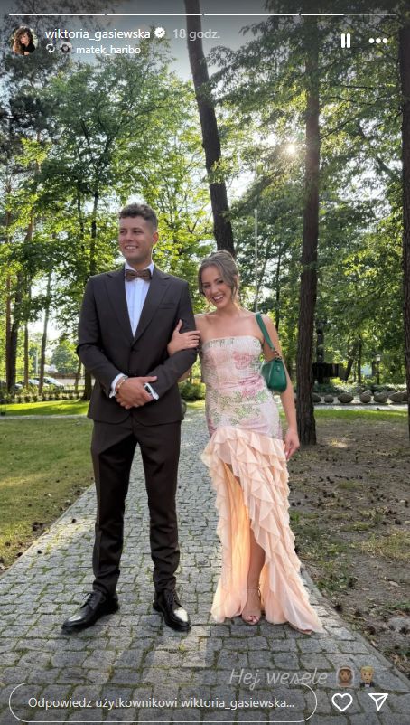 Tak na wesele ubrała się Wiktoria Gąsiewska