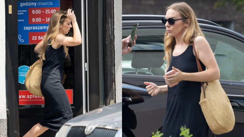 Hanna Turnau spaceruje po Warszawie