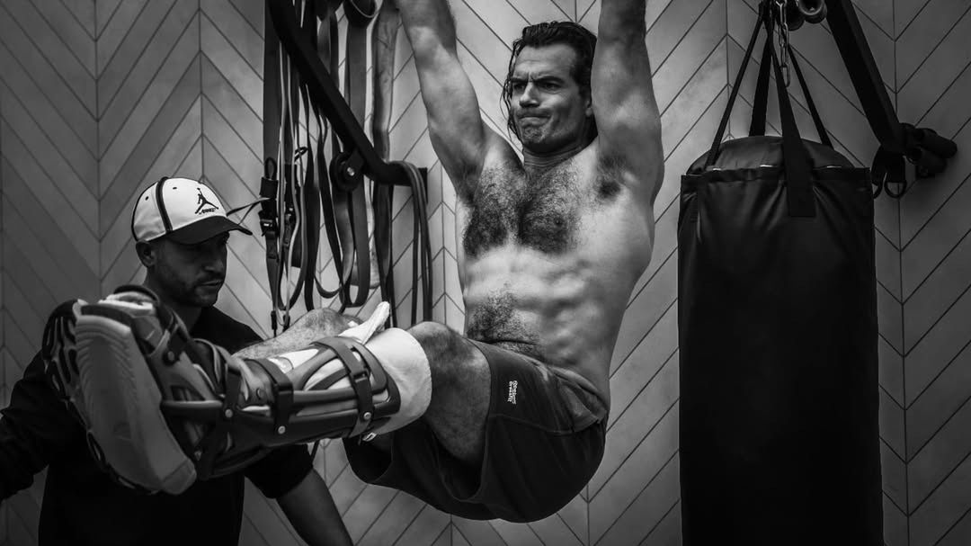 Henry Cavill na siłowni