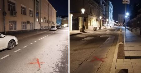 Tajemnicze znaki w Moskwie. Malują je na ulicach