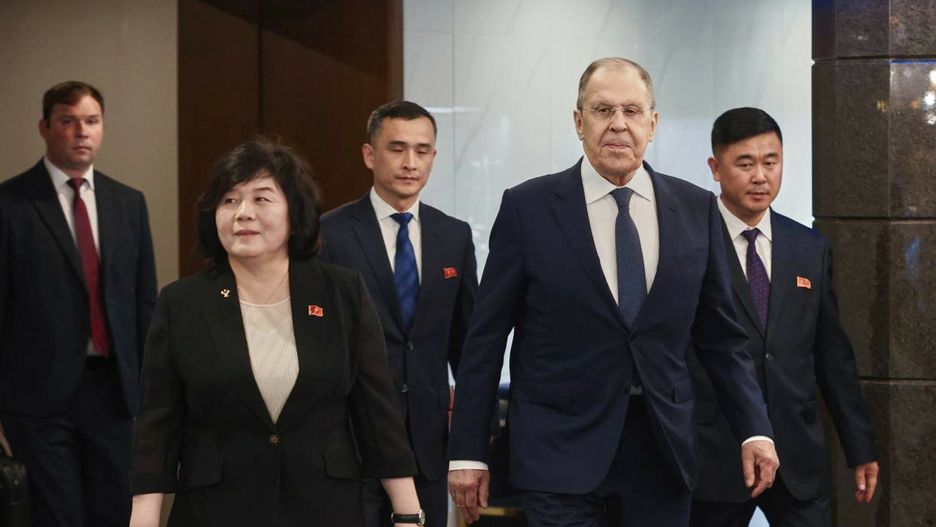 Temporary
In this photo released by Russian Foreign Ministry Press Service, Russian Foreign Minister Sergey Lavrov, right, and North Korean Foreign Minister Choe Son Hui, left, walk to attend an official reception of the DPRK Government following their talks in Wonsan, North Korea, on Saturday, July 12, 2025. (Russian Foreign Ministry Press Service via AP)
