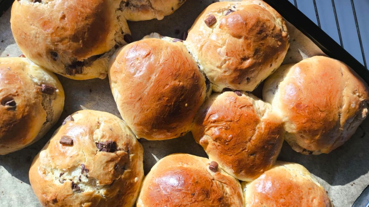 Mleczne bułeczki z czekoladą