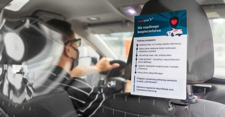 Koronawirus w Polsce. Zaostrzone zasady bezpieczeństwa we Free Now. Kierowcy tylko w maseczkach