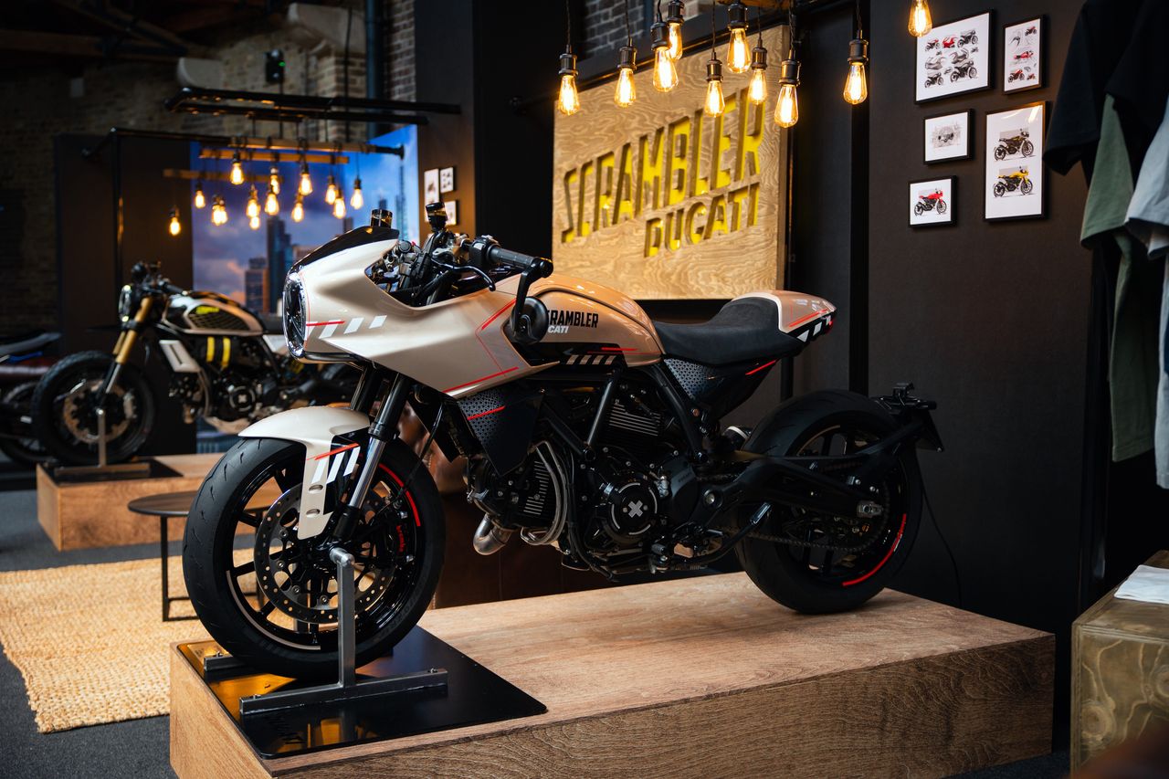 Two custom Ducati Scramblers steal the show in London