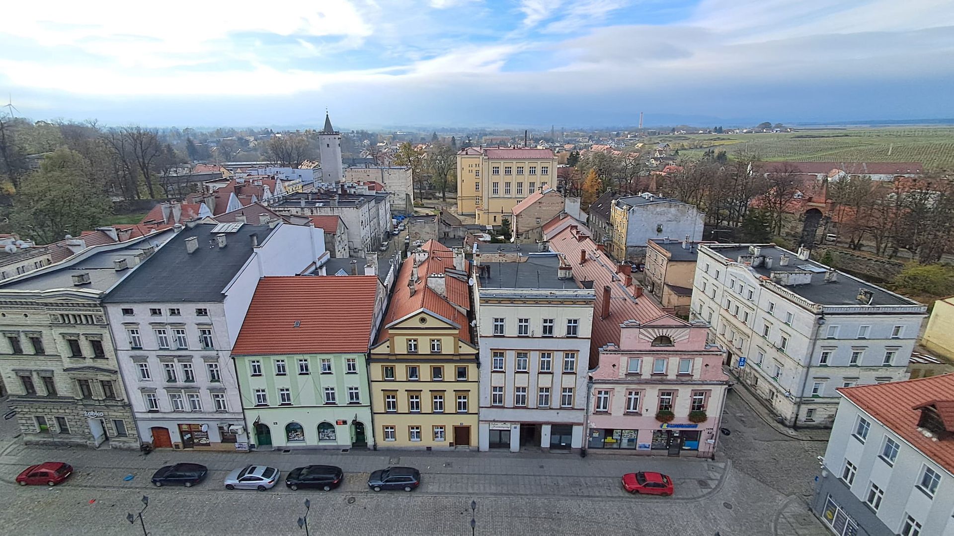 Widok z wieży ratuszowej