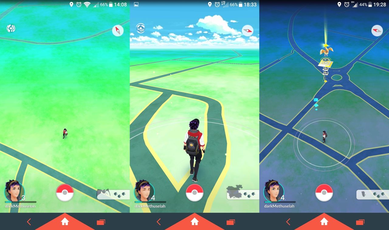 Pokemon GO - wygląd mapy