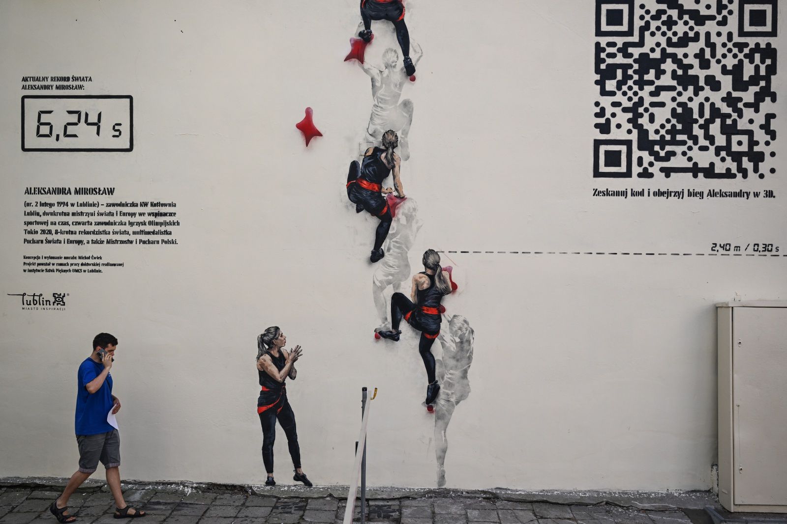 Mural Aleksandry Mirosław w Lublinie