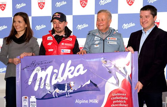Milka jako sponsor polskich skoczków narciarskich promowana pod hasłem „Sercem z naszymi” (wideo)