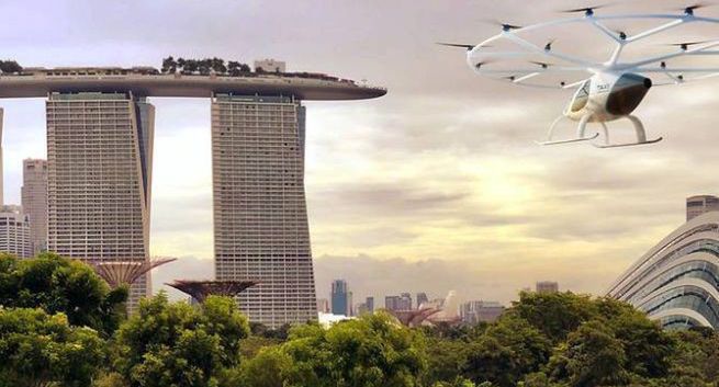 Singapur będzie testował autonomiczne drony - taksówki