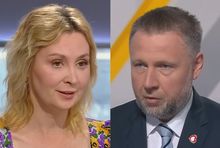 Joanna Mizołek i Marcin Kierwiński, fot. Polsat News i TVN24