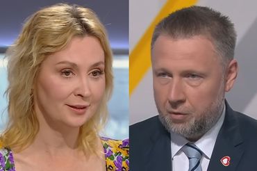 Joanna Mizołek i Marcin Kierwiński, fot. Polsat News i TVN24