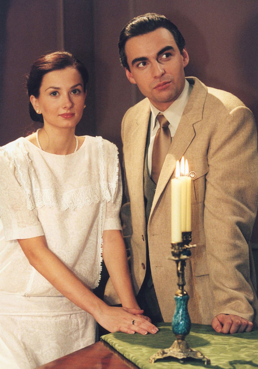 Anita Sokołowska i Tomasz Mandes w serialu z 1999 r.
