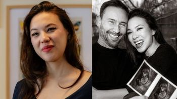 Żona Sławosza Uznańskiego-Wiśniewskiego w obcisłej sukience pręży CIĄŻOWY BRZUSZEK (FOTO)