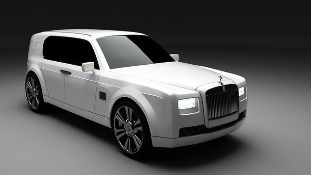 SUV marki Rolls-Royce - wizualizacja (fot. Soslan Matsukhov)