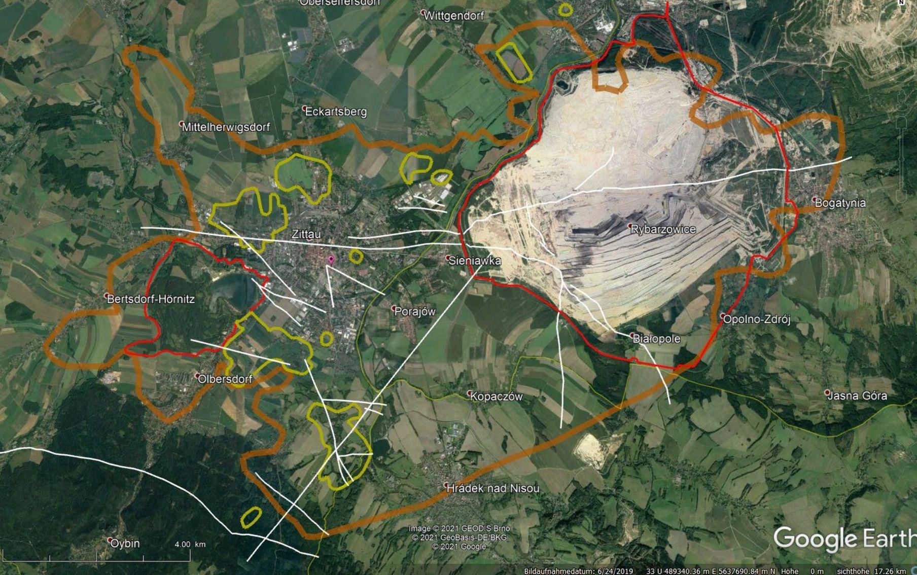 Wpływ kopalni w Turowie na Zittau