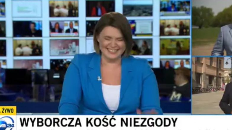 Dziennikarka śmiała się na wizji. Złożono na nią skargi