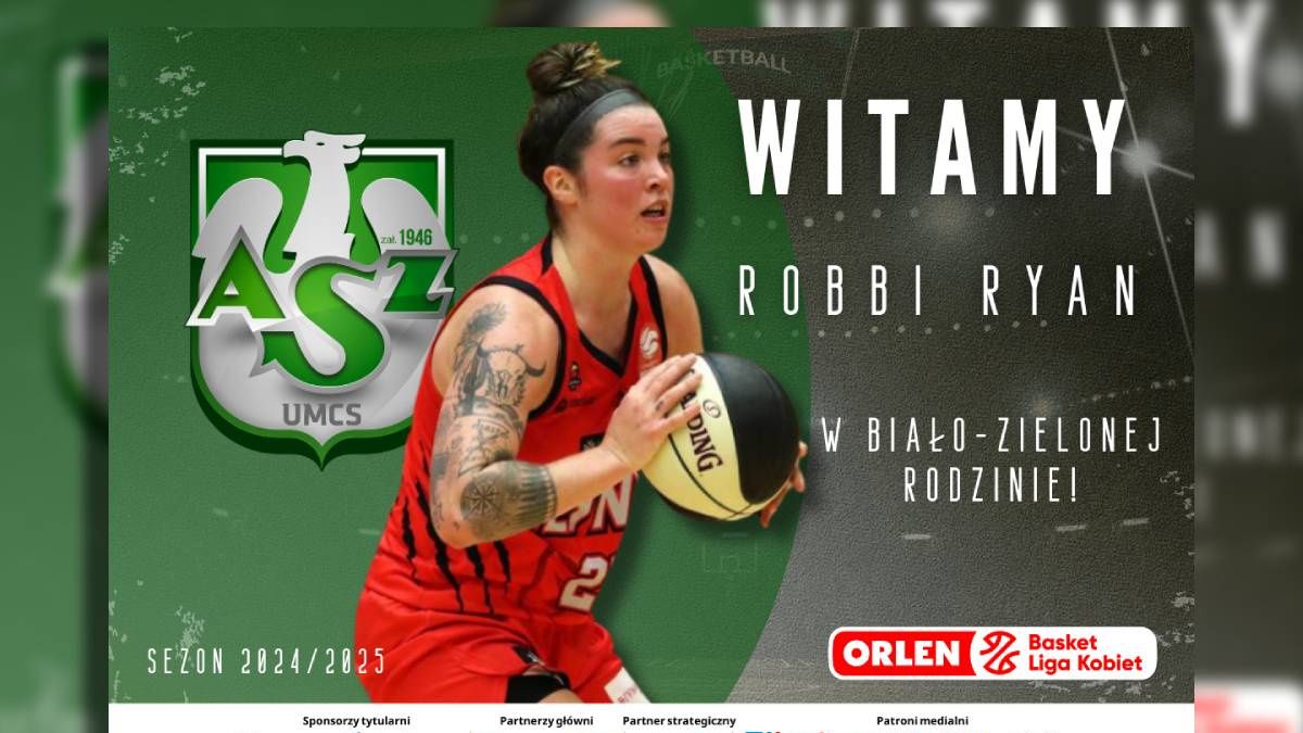 Robbi Ryan przenosi się do Polskiego Cukru AZS UMCS Lublin