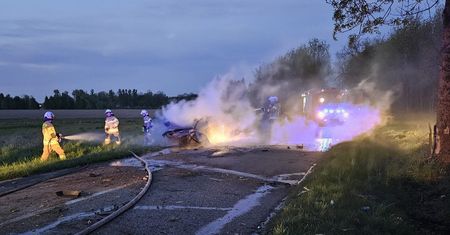 Dramat na Mazowszu. Pościg policyjny, kierowca nie żyje