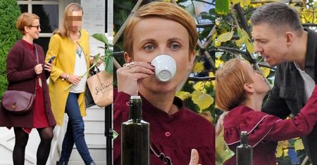Ciężarna Zielińska na obiedzie z Jemiołem i koleżanką (ZDJĘCIA)