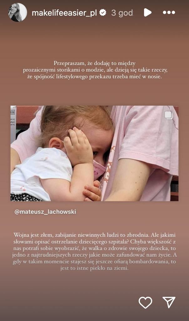 Kasia Tusk komentuje bombardowanie dziecięcego szpitala w Kijowie