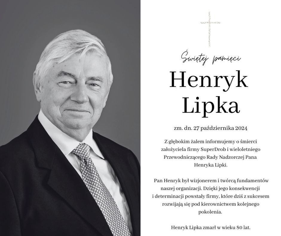 Nie żyje Henryk Lipka