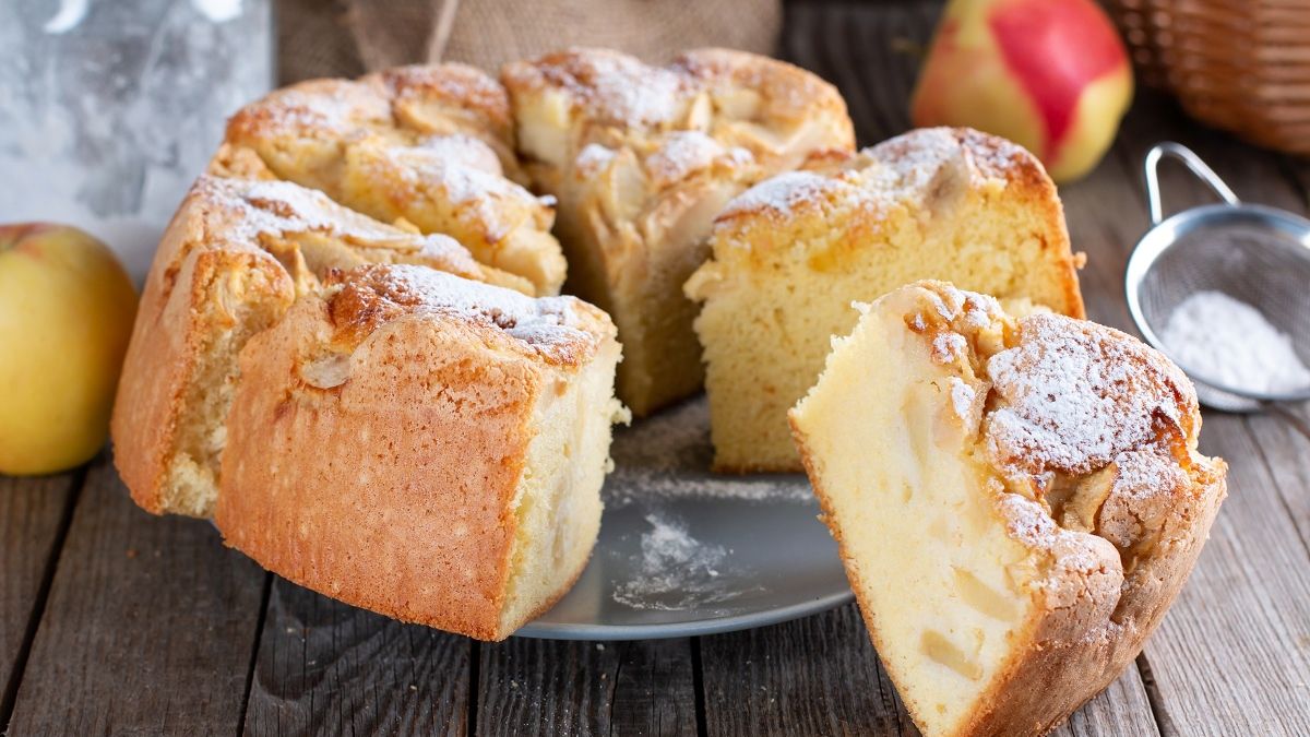 Ciasto ucierane z jabłkami